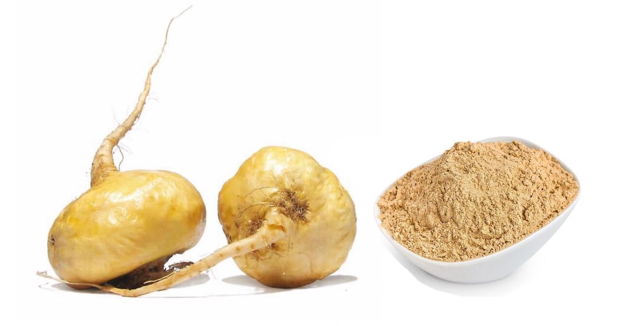 Peruanischer Mohn als Bestandteil des Produkts